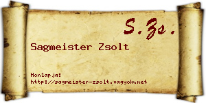 Sagmeister Zsolt névjegykártya